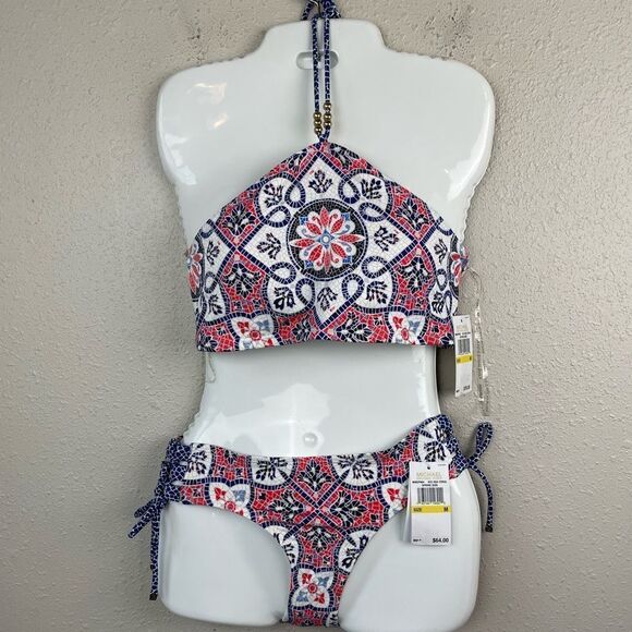 NWT MICHAEL Michael Kors Two-Piece Bikini Set Size M - Picture 1 of 8